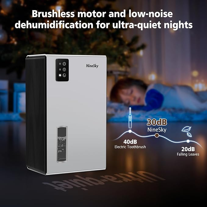NineSky Dehumidifiers for Home, 95 OZ Water Tank, Dehumidifiers for Bathroom - Image 5