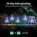 AULA Gaming Keyboard, T102 104 Keys Gaming Keyboard and Mouse Combo - Image 4