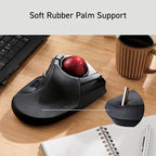 ELECOM HUGE Trackball, 2.4GHz Wireless USB, Index Finger Control, Customizable - Image 6