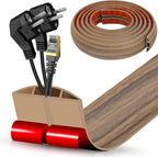 Floor Cord Cover Cavity 0.8"x0.37" Self Adhesive Cord Hider, 10FT Low Profile by DBHXXMB-HH