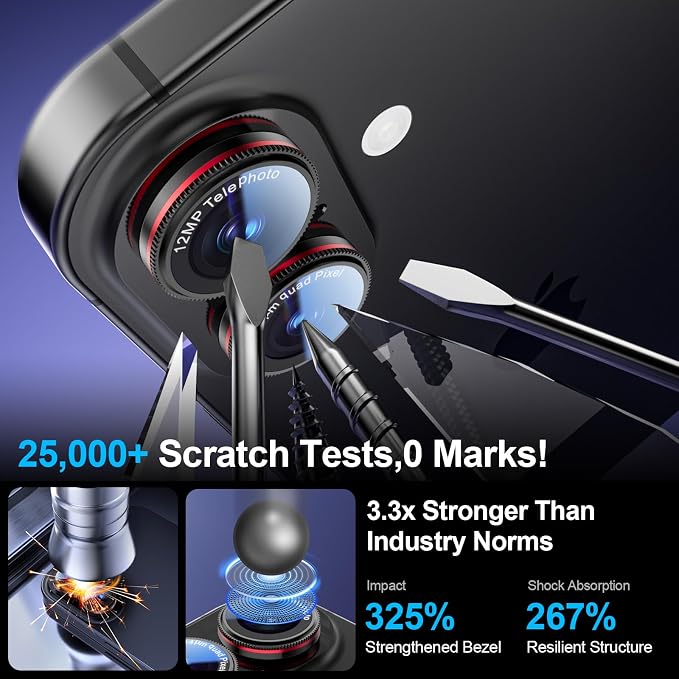 X-it 2 Pack Camera Lens Protector, Shatterproof Anti-Scratch Ultra HD - Image 5