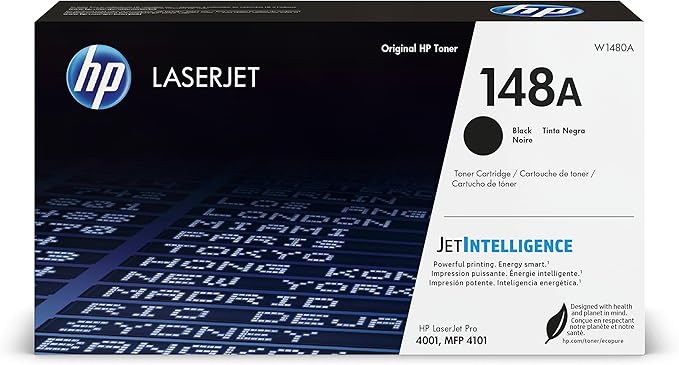 HP 148A Black Laserjet Toner Cartridge | This Cartridge Works Laserjet Pro 4001 by HP