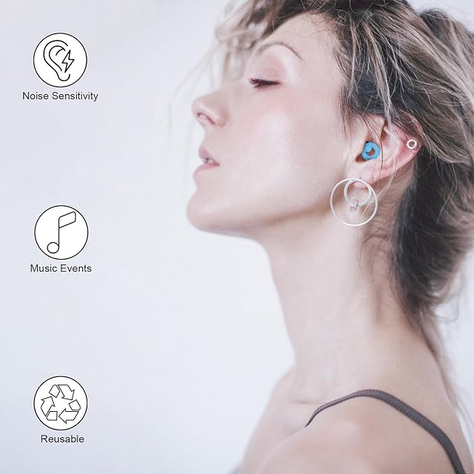 Ear Plugs for Noise Cancelling Ear Protection EarPlugs for Sleep, 8 Size Eartips - Image 6