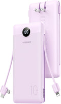 VEGER Travel Essential AC Wall Plug Portable Charger, 10000mah Slim Portable by VEGER