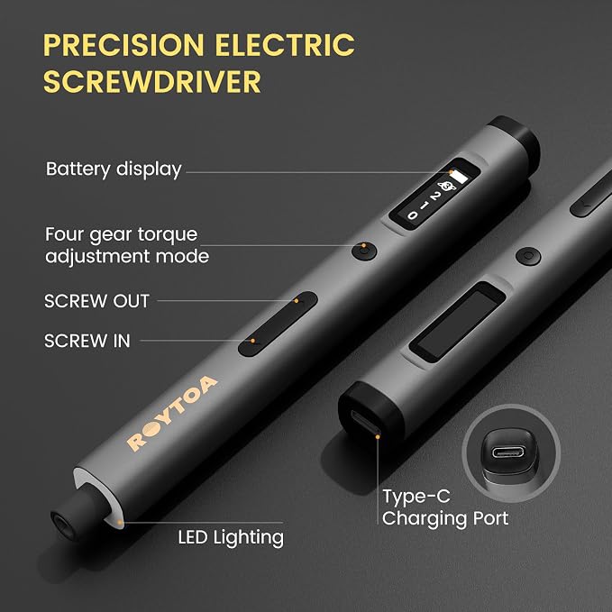 Mini Electric Screwdriver Set 3.7V, Precision Electric Screwdriver Cordless - Image 2