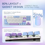 Redragon K707 PRO 80% Wireless Gasket RGB Gaming Keyboard, 3-Modes 87 Keys TKL - Image 3