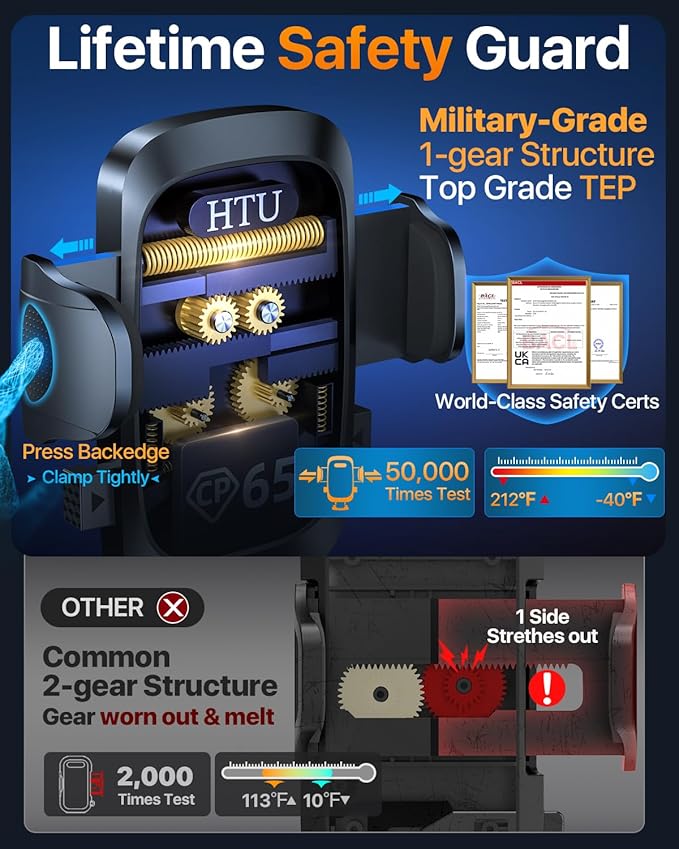 2025 Ultimate Car Phone Mount【98+LBS Strongest Suction & Military-Grade】【Patent - Image 8