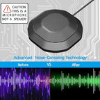360° Computer Microphone for Desktop, USB Conference PC Mic, Noise-Canceling - Image 3