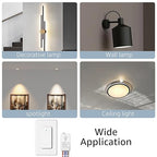 NineLeaf Wireless Light Switch and Receiver Kit, No Wiring Remote Control Wall - Image 5