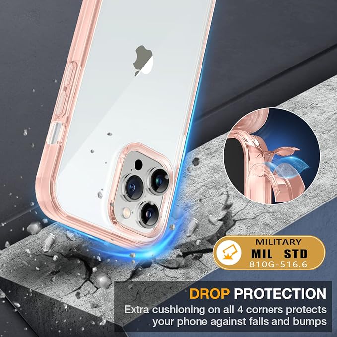 Miracase Glass Case for iPhone 13 Pro Max 6.7 inch, Upgrade Full-Body Clear - Image 5
