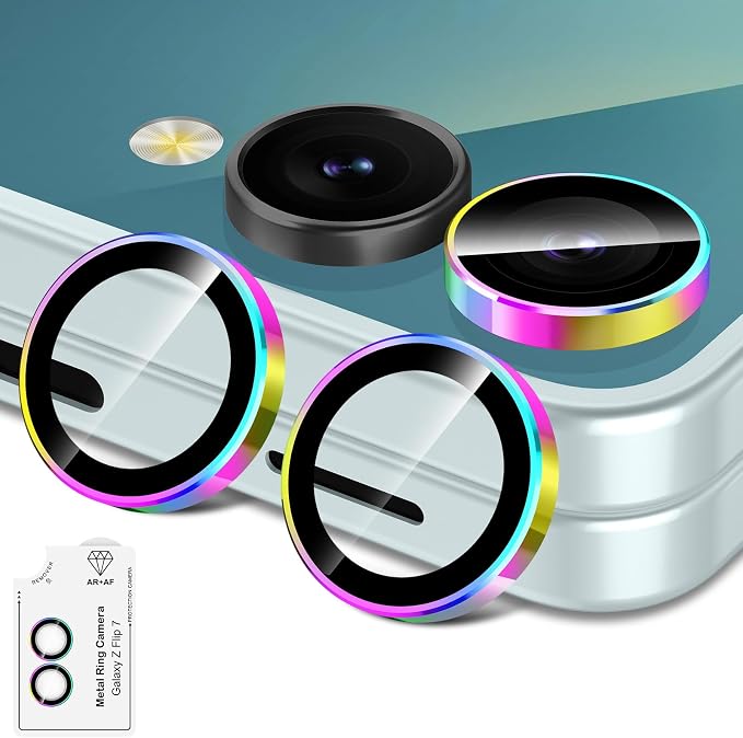 for Samsung Galaxy Z Flip 7 Camera Lens Protector, Individual Metal Ring by Btscase