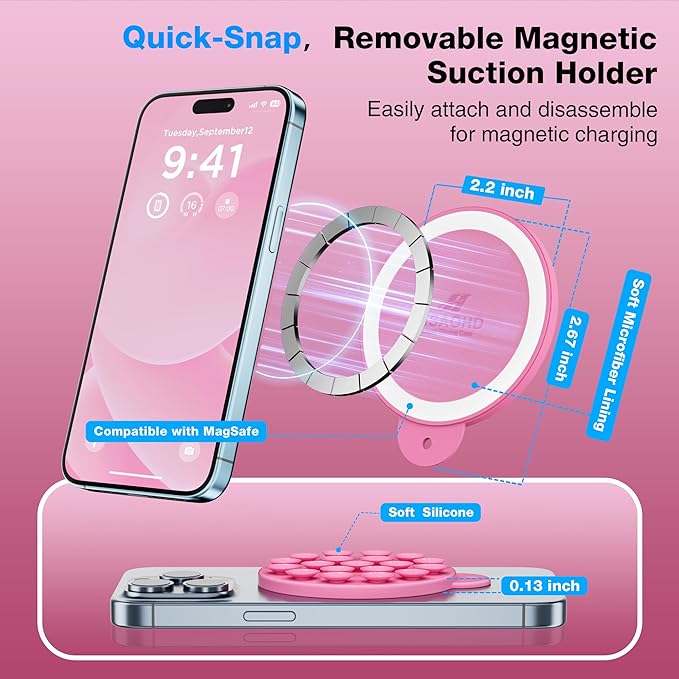 Magnetic Suction Cup Phone Mount - Image 3
