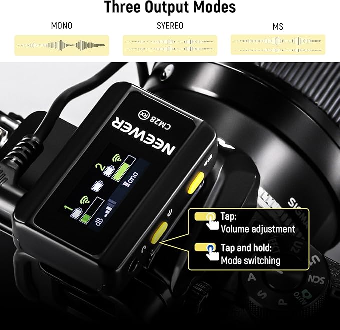 NEEWER CM28 Wireless Lavalier Microphone System - Image 6