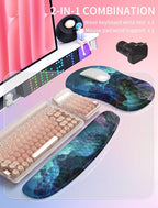 Hokafenle 2in1 Combination, Wave Keyboard Wrist Rest and Ergonomic Curvature - Image 5