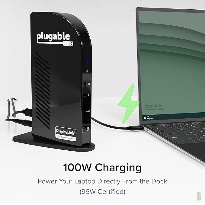 Plugable 14-in-1 USB C Docking Station | 4X HDMI Quad Dock - Image 5