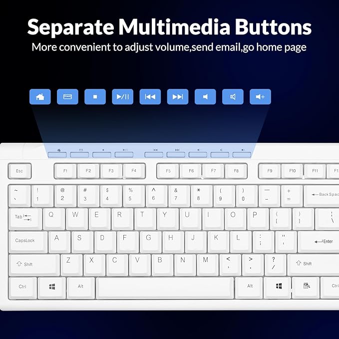 Rii RK907 Ultra-Slim Compact USB Wired Keyboard - Image 4