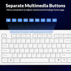 Rii RK907 Ultra-Slim Compact USB Wired Keyboard - Image 4
