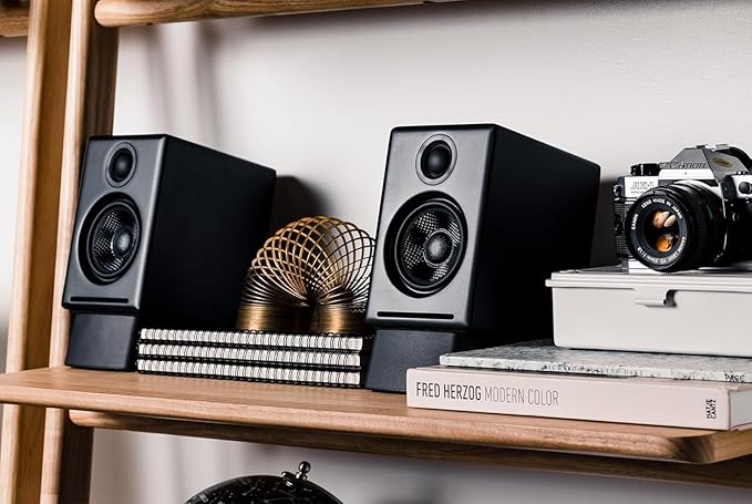 Audioengine A2+ Desktop 24 Bit Wireless Bluetooth Desktop Speakers - 60W - Image 2