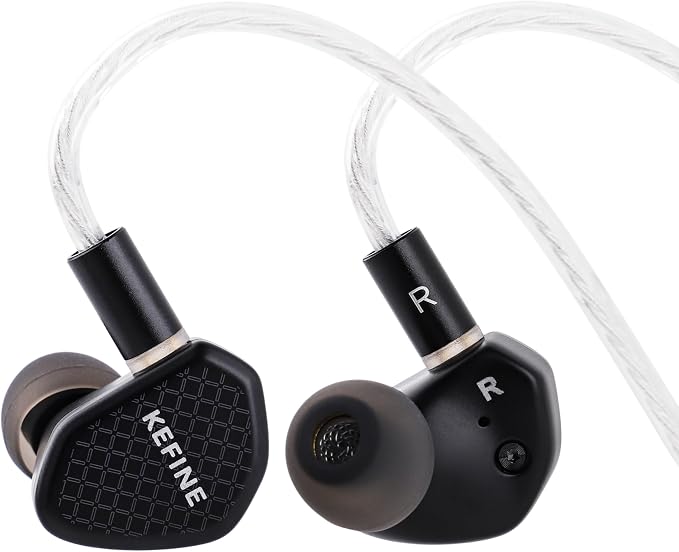 Linsoul Kefine Klean in Ear Monitor, 10mm DLC Diaphragm Dynamic Driver HiFi by Linsoul