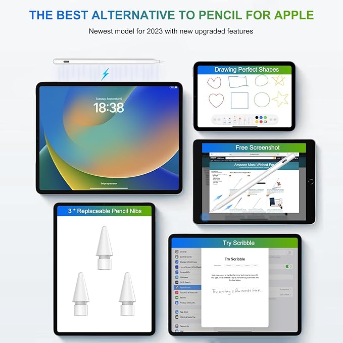 Pencil 2nd Generation Magnetic Wireless Charging: HATOKU Stylus Pen - Image 6