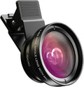 MIAO LAB 2-in-1 Phone Camera Lens Kit, 12.5X Macro + 0.45X Wide Angle Cell by MIAOLAB