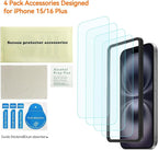 4 Pack Anti Blue Light Screen Protector - Image 3