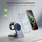 Aluminum 3 in 1 Wireless Charging Station, Foldable Wireless Charger - Image 5