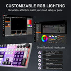 iRocks K74R Wireless RGB Illuminated Mechanical Gaming Keyboard, Hot-Swappable - Image 3