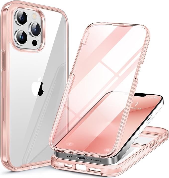 Miracase Glass Case for iPhone 13 Pro Max 6.7 inch, Upgrade Full-Body Clear by Miracase