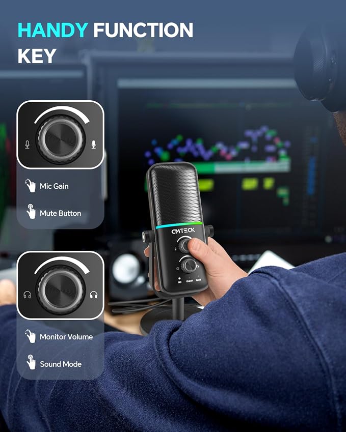 CMTECK USB Microphone for PC, Laptop – Computer Microphone - Image 5