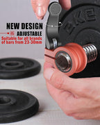 Mini Barbell Clips 1 inch I Multi-Size Adjustable Barbell Collar I 1 inch - Image 3