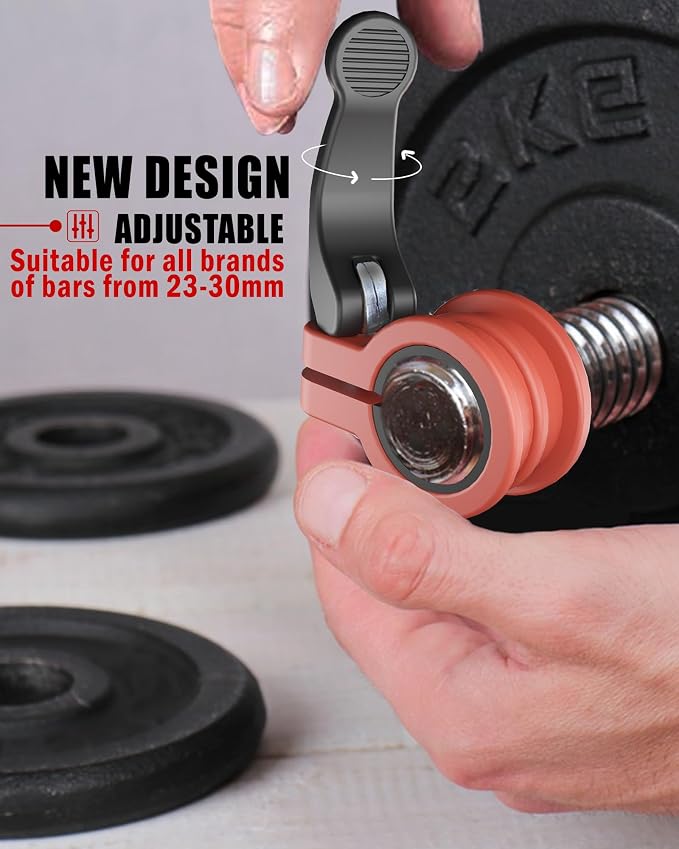 Mini Barbell Clips 1 inch I Multi-Size Adjustable Barbell Collar I 1 inch - Image 3