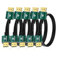 Slim HDMI Cables 6.6FT 5Pack, Ultra Soft & Thin HDMI to HDMI Cord, Extreme by Thsucords