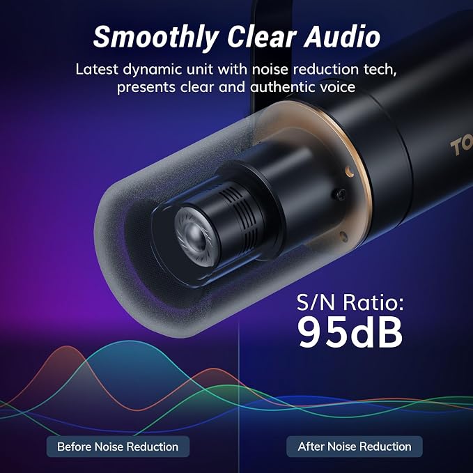 TONOR Audio Interface and Microphone Set, Podcast Equipment Bundle, USB Audio - Image 6
