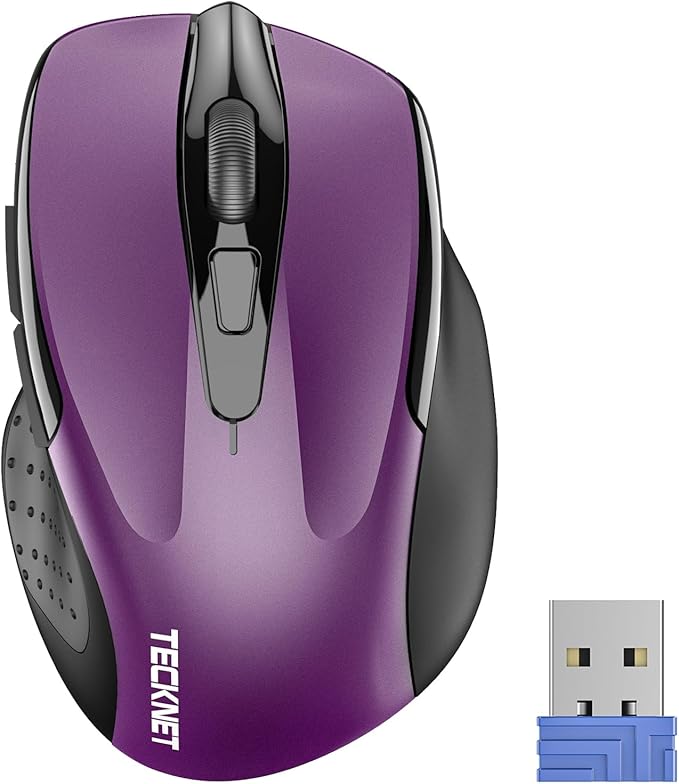 TECKNET Wireless Mouse, 2.4G Ergonomic Optical Mouse, Computer Mouse by Tecknet