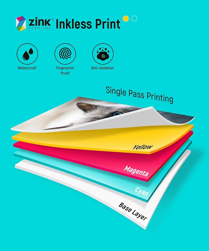 Liene Zink Photo Paper 2x3" 50 Sheets, Premium Photo Printer Paper w/Adhesive - Image 2
