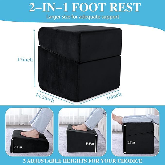 ROYALAY Adjustabl Foot Rest Under Desk - Image 2
