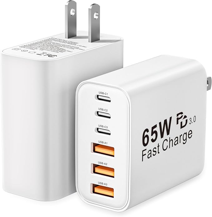 USB C Charger Block by LUCKYASIN