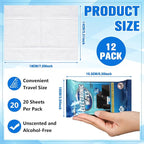 240 Count Electronic Cleaning Wipes 12 Pack Pre Moistened Screen Wipes - Image 2