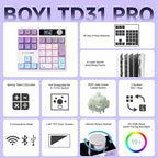 BOYI TD31Pro Mechanical Number Pad, RGB HotSwap Numpad - Image 2