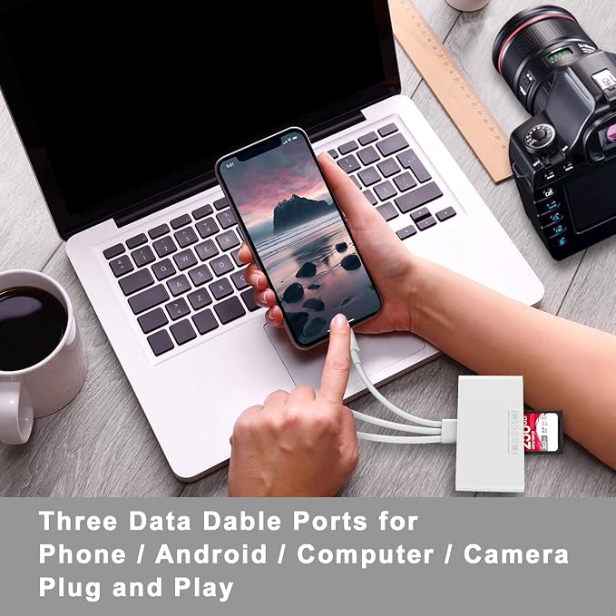 5-in-1 Memory Card Reader, USB OTG Adapter & SD Card Reader - Image 4