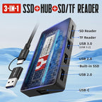 3 in 1 Portable SSD 500GB, USB-C External Solid-State Drive - Image 2