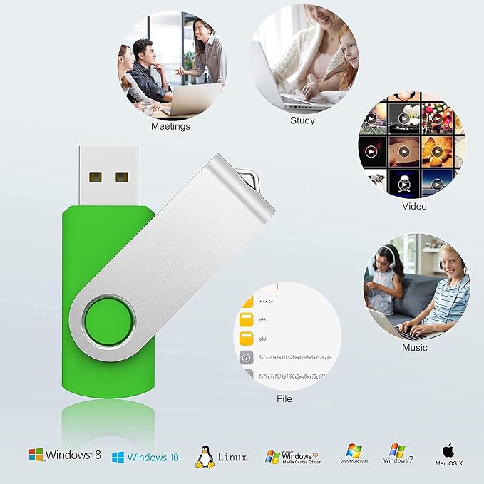 128GB Flash Drive KOOTION USB Drive Flash Drive 128GB Thumb Drive Jump Drives - Image 5