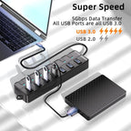 VEMONT 7-Port USB 3.0 Hub Suitable - Image 2