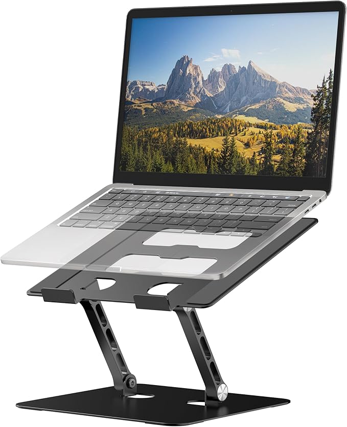 Adjustable Laptop Stand, Ergonomic Foldable Notebook Computer Holder.Compatible by YTech