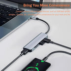 VIENON 5 in 1 Aluminum USB-C Hub - Image 6