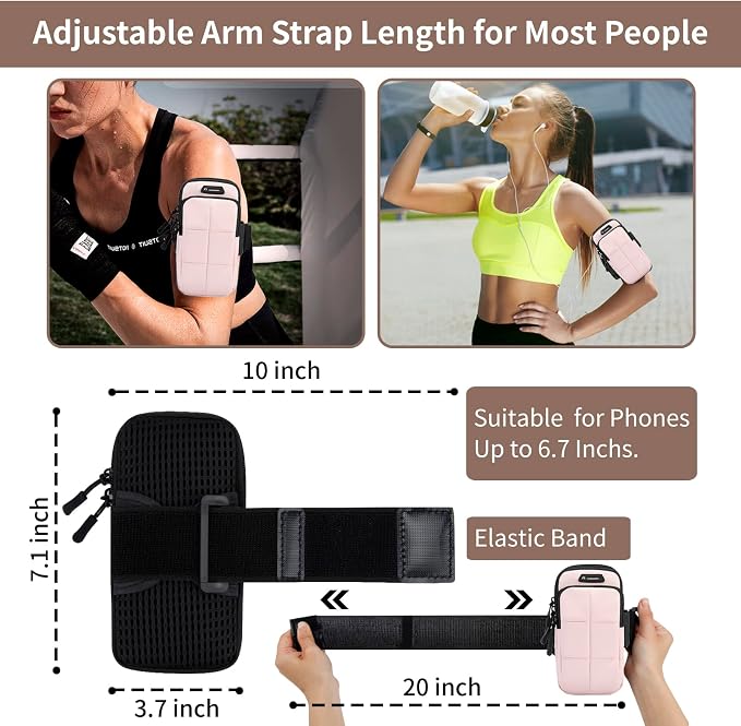 Phone Holder, Arm Bands for Workout, Use for Running, Hiking & Biking - Image 3