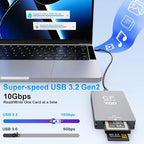 10Gbps CFExpress Type B Card Reader - 5 in 1 USB C&USB A CFexpress/XQD/SD Card - Image 4