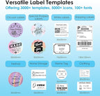 Shipping Thermal Label Printer, 4x6 Portable Label Printer, Support iPhone - Image 4