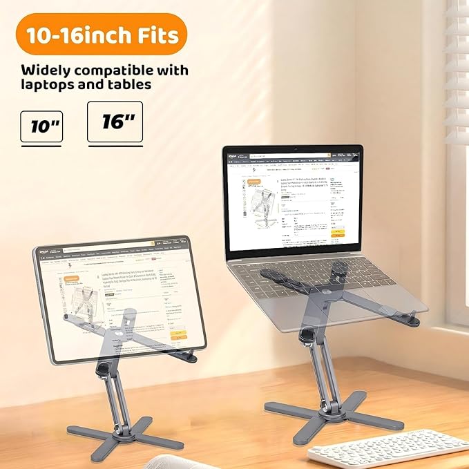 Moallia N86 360 Rotating Laptop Stand, Adjustable Height & Angle, Ergonomic - Image 6